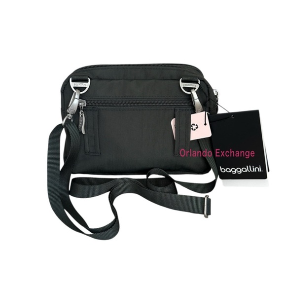 Baggallini Gray Convertible Triple Zip Crossbody - Picture 8 of 12
